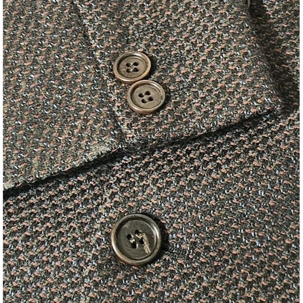 Coppley Zegna Blazer Sportcoat 46 Wool & Cashmere ITALY‎ Jacket Black & Copper